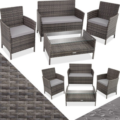 Tectake discount rattan chairs