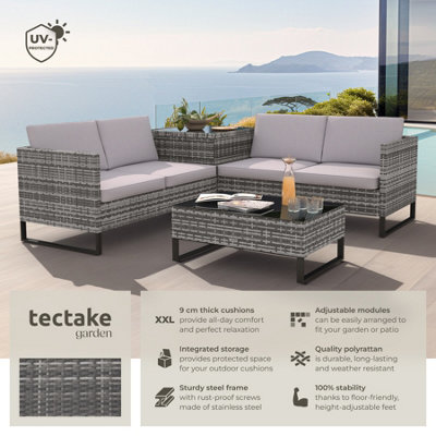 Tectake deals rattan cube