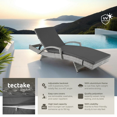 Tectake lounger best sale