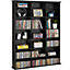 tectake Shelf Stevie - bookshelf bookcase - black