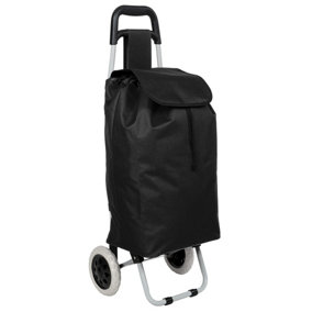tectake Shopping trolley folding - trolley bag shopping trolley bag - black