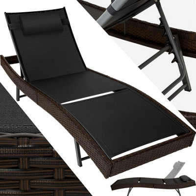 B&q rattan sun discount lounger