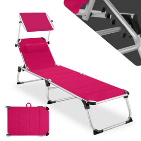 Pink Composite Sunloungers Garden seating B Q