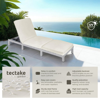 Tectake sun lounger hot sale