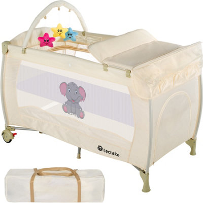 Tectake travel cot hotsell
