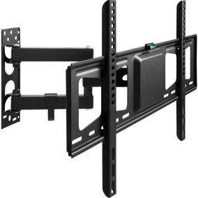 tectake TV wall mount for 32-60" (81-152 cm) can be tilted and swivelled - bracket TV wall tv mount - black