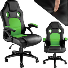 tectake Tyson Office Chair - gaming chair office chair - black/green
