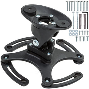 tectake Universal projector ceiling mount - projector mount projector stand - black
