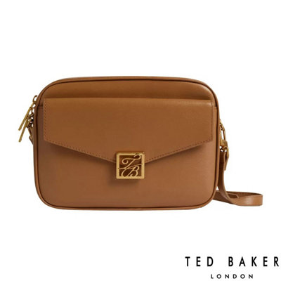 Ted Baker Anilaa Cross Body Bag in Brown Bovine Leather, Camera