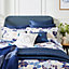 Ted Baker New Romantics Floral Duvet Cover Super King Size Blue