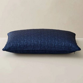 Ted Baker T Quilted Cushion 60x40cm Navy