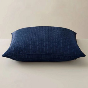 Ted Baker T Quilted Sham Pillowcase 65x65cm Navy
