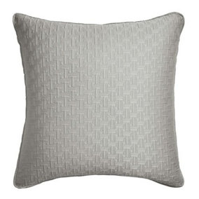 Ted Baker T Quilted Sham Pillowcase 65x65cm Silver