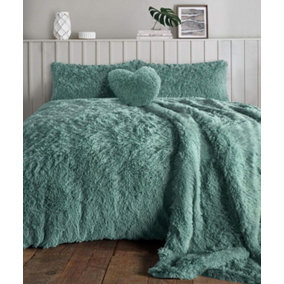 Teddy Bear Fleece Long Fur Cuddles Alaska Luxury Duvet Cover Set Warm Cosy Soft Teddy Bedding Set