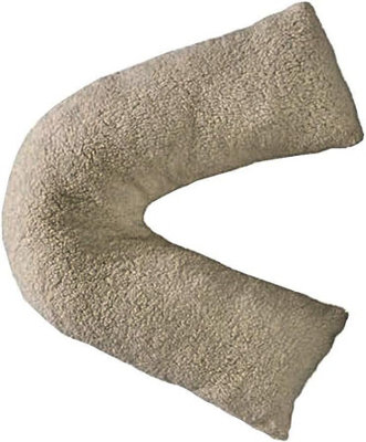 Teddy Bear Fleece Plush Warm Fuzzy Cuddly V-Shaped Pillow