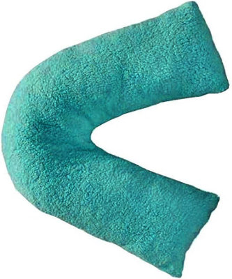 Teddy Bear Fleece Plush Warm Fuzzy Cuddly VShaped Pillow & Cover DIY