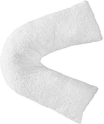 Teddy Bear Fleece Plush Warm Fuzzy Cuddly VShaped Pillow & Cover DIY