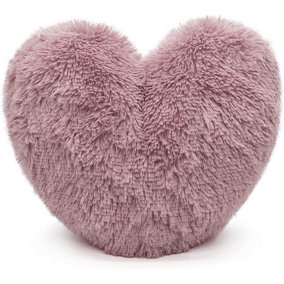 Teddy Cuddles Heart Shape 3D Fleece Filled Cushion Soft Comfortable Warm & Cozy Home Decor Size 38cm 100% Polyester Teddy Heart Cu