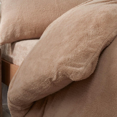 Teddy Duvet Cover with Pillow Case Bedding Set - 4