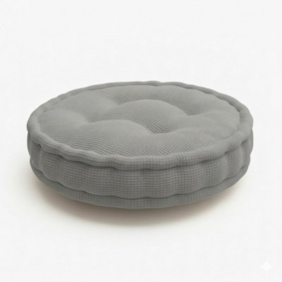Teddy Fabric Round Booster Cushion Soft Seat Riser Pad for Dining Chair ...