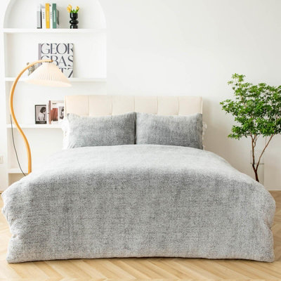 Grey teddy best sale duvet cover