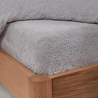 Teddy Fleece Fitted Bed Sheet Soft Thermal Warm