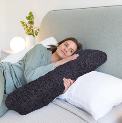 Teddy Fleece Heated Body Pillow