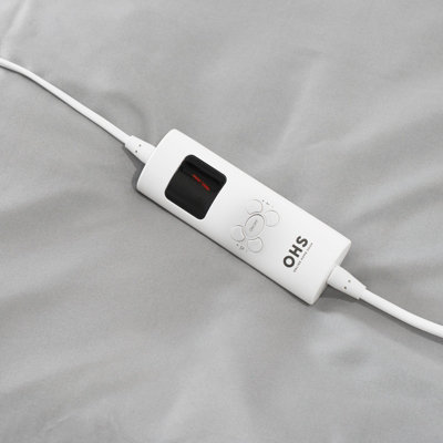 Teddy Fleece Heated Electric Blanket Throw Over Winter Warm Remote Control - 7