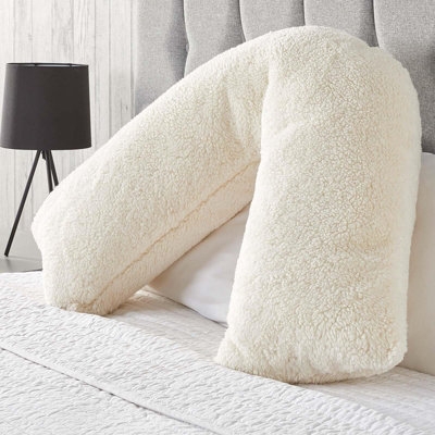 V shaped teddy clearance pillow