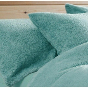 Teddy Fleece Warm and Cosy Plush Fluffy Cuddly Thermal Pair Pillow Case