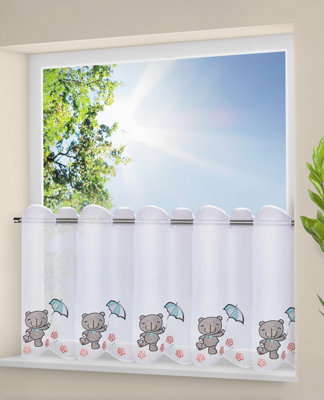 Teddy Voile Cafe Panel - 145cm x 50cm (57" x 20")