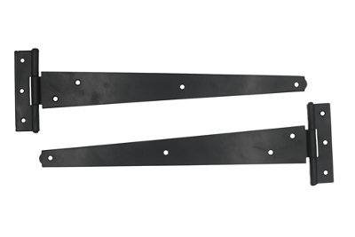 Tee Hinge 250mm Black (EXB) Perfect for Gates, Pack of 2