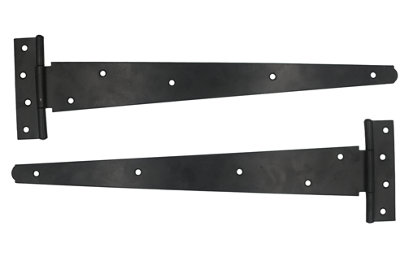 Tee Hinge 350mm Black (EXB) Perfect for Gates. Pack of 2
