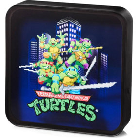 Teenage Mutant Ninja Turtles 8-Bit Skyline 3D Lamp