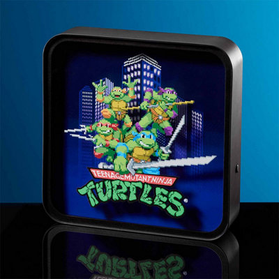 Teenage Mutant Ninja Turtles 8-Bit Skyline 3D Lamp