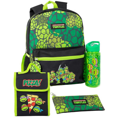 Teenage Mutant Ninja Turtles Backpack Set Pack Of 4 Black Green One Size