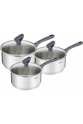 Tefal E308S344 Primary Stainless Steel 3-Piece Pan Set