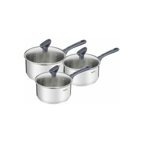 Tefal E308S344 Primary Stainless Steel 3-Piece Pan Set