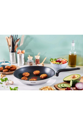 Tefal E3090404 Primary Induction Stainless Steel Frying Pan 24cm