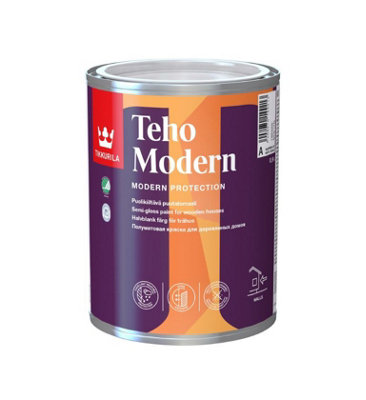 Teho Modern - Exterior Wood Fence, Shed & Cladding Paint with UV & Weather Resistance - 1 Litre