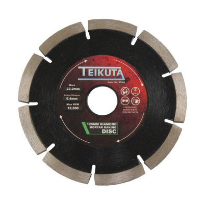 Teikuta Diamond Mortar Raking Disc 125mm Angle Grinder Disc 6.4mm thick ...