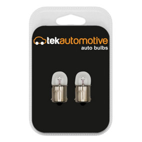 Tek Automotive 245 R10W Car Light Bulbs Side Tail Indicator Reverse Number Plate Motorcycle Light 12V 10W Bulb BA15S - Twin Pack