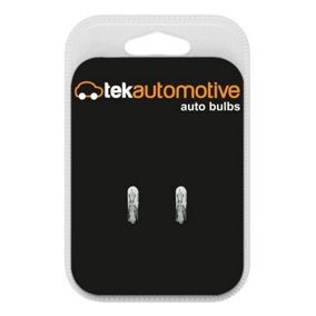 Tek Automotive 284 W2.3W Car Bulbs High Level Brake Dashboard Panel Light 286X 12V 2.3W W2x4.6D Capless T5 Bulb - Twin Pack