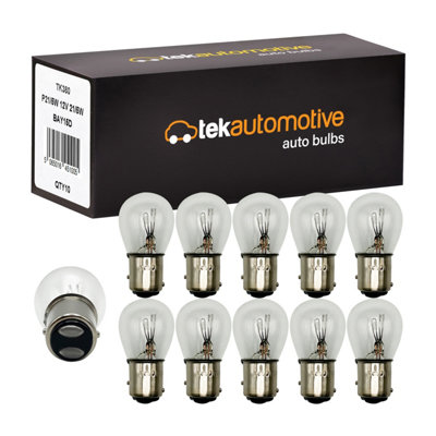 Tek Automotive P21/5W Brake and Tail Light Bulbs 380 12V 21/5W