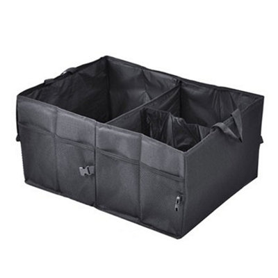 FUNSUEI 2 PCS Car Boot Storage Organiser, Foldable Car Boot Organiser, Tidy Storage Box, Large