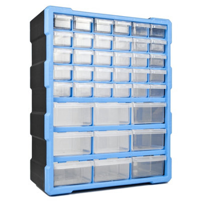 TekBox DIY Storage Organiser Unit with 39 Drawers