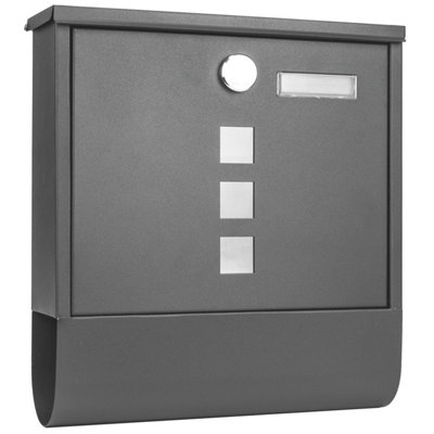 TekBox Wall-Mounted Mailbox - Dark Grey