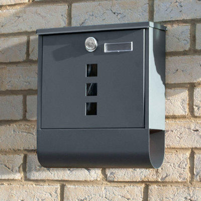 TekBox Wall-Mounted Mailbox - Dark Grey