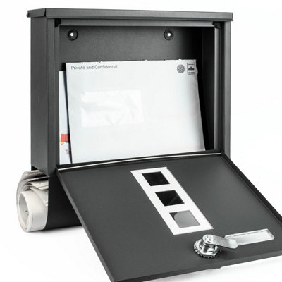 TekBox Wall-Mounted Mailbox - Dark Grey
