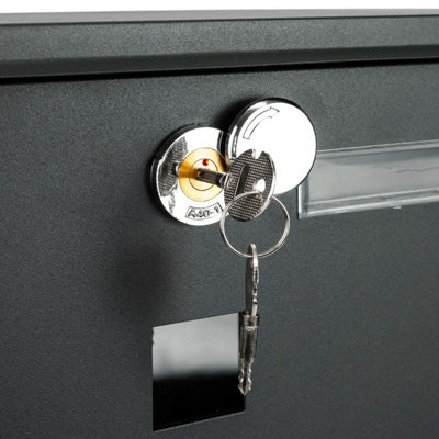 TekBox Wall-Mounted Mailbox - Dark Grey